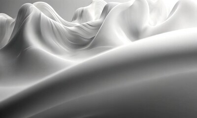 Poster - Serene Abstract Waveforms: A Gentle Visualization of Flow and Subtle Movement