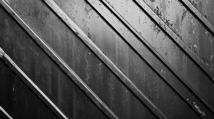 Poster - Diagonal lines cutting through frame, creating dynamic visual depth with gritty textural undertones, emphasizing graphic design principles