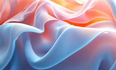 Poster - Abstract gradient waves smoothly flowing with vibrant colors, ideal for background design