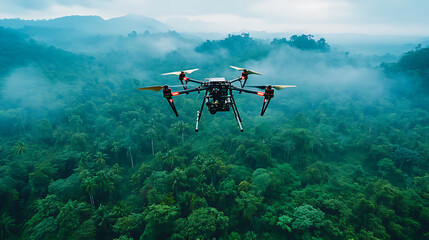 Aufkleber - an ai powered drone monitoring deforestation and providing real time data for environmental conserva