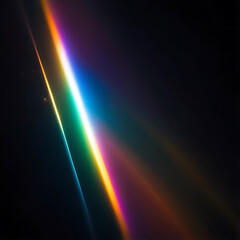 prism light leak texture for photo overlay and effect. lens flare in abstract background. bokeh effe