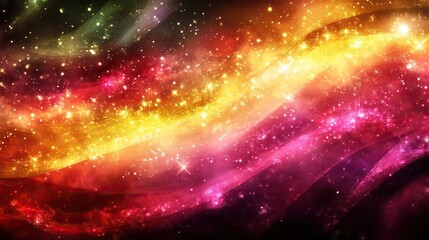 Wall Mural - cosmic nebula, vibrant colors, space, glowing stars. background for presentations