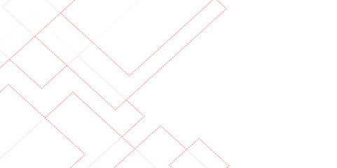 Poster - red and white geometric shape seamless tech technology abstract subtle background vector illustration. Modern minimal and clean white background with realistic line. design for banner, poster, temple