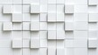 © Ganesha88 - Abstract white ceramic mosaic tile wall texture design for modern interiors minimalist style