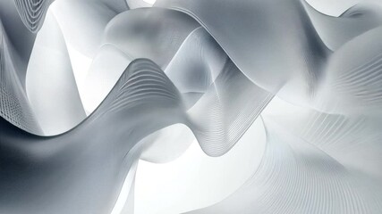 Poster - abstract elegance: captivating waves of light, flowing like ribbons of ethereal fabric. this composi