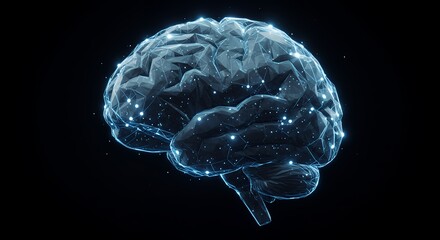 Aufkleber - Digital Brain Network Connection Exploring Artificial Intelligence and Futuristic Neural Technology Concept