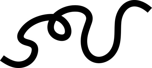 Bold line. Hand drawn doodle objects