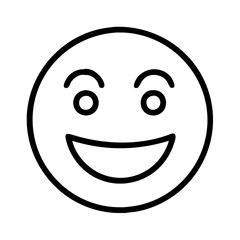 Poster - Smiling face emoji vector illustration for social media and communication design graphic element 