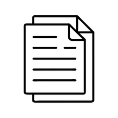 Aufkleber - Document file paper icon vector illustration for business and office work related design needs now available
