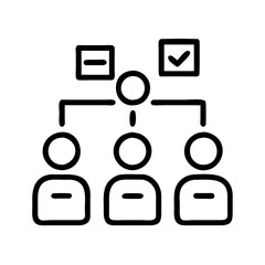 Poster - Understanding organizational chart diagram with team structure and hierarchy management system design concept