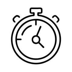 Poster - Stopwatch timer icon vector illustration for time management productivity and sports activities clock design