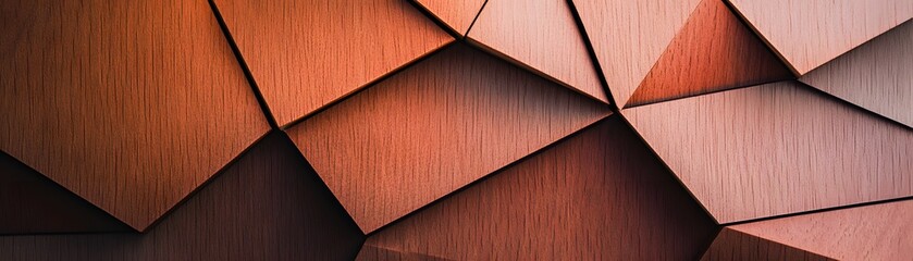 Poster - Abstract geometric patterns with warm colors creating a modern and artistic visual appeal for design projects.