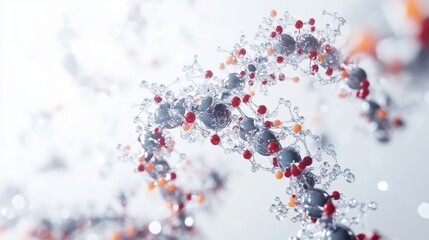 Poster - exploring dna structure laboratory scientific illustration biochemical environment macro view molecu