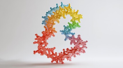 Poster - Colorful abstract sculpture studio setting art creation modern environment close-up view visual innovation