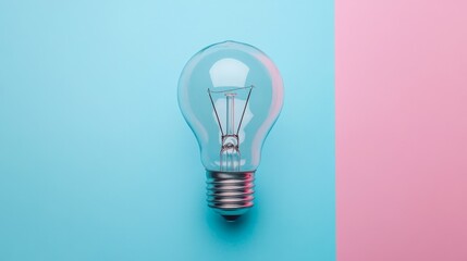 Poster - Innovative light bulb concept creative studio product photography modern environment close-up view bright ideas