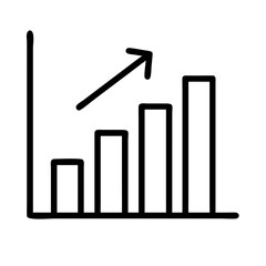 Poster - Growth chart diagram analysis vector illustration for business and financial data presentation success