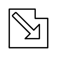 Fototapete - Download file icon vector illustration symbol for website user interface and graphic design needs now available