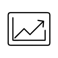 Poster - Growth chart diagram infographic presentation template for business and finance analysis report