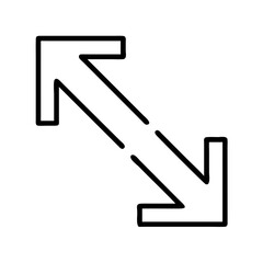 Poster - Download resize arrow icon vector graphic for ui design and presentation templates symbol sign element px