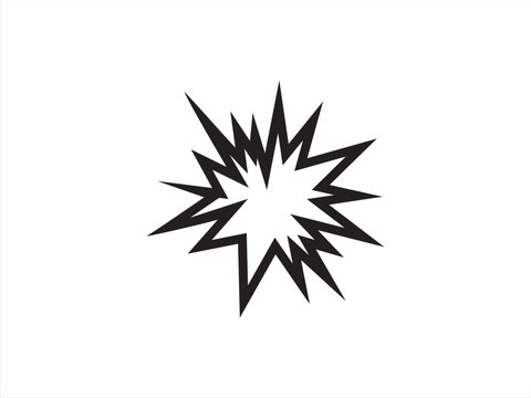 Cartoon, Exploding, Explosion, Blast, Boom, Burst icon vector