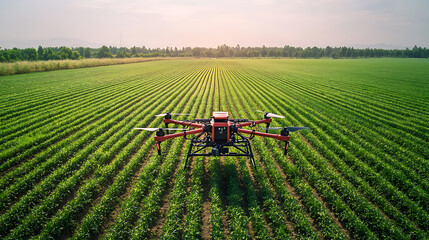 Poster - an ai powered system analyzing agricultural drone imagery for crop health optimization, farm field w