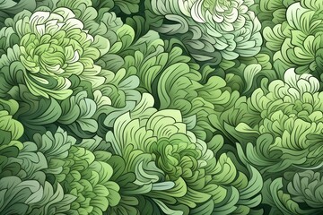 Poster - Minimalist background featuring subtle vegetable silhouettes for a clean aesthetic appeal