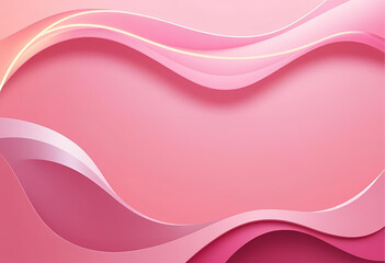 Poster - Ethereal Curves: A mesmerizing dance of pink and magenta waves, crafting a sense of gentle flow. 