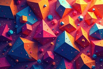 Wall Mural - abstract geometric shapes forming a continuous pattern, abstract, modern, clean