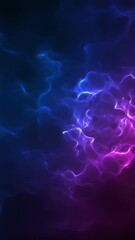 Wall Mural - cosmic energy swirls in deep space. blue and pink nebula clouds blend in dark universe. abstract gal