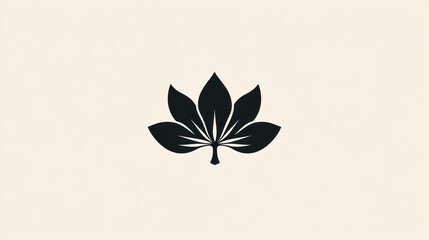 Poster - Abstract Lotus Leaf Design, Elegant Graphic Element, for Background, Logo, or Web Design