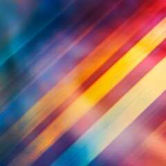 Poster - Colorful Abstract Background with Diagonal Blurred Lines