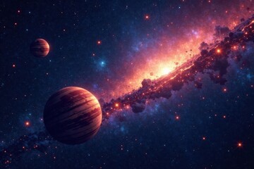 celestial bodies in constellation form , astronomy, galaxy