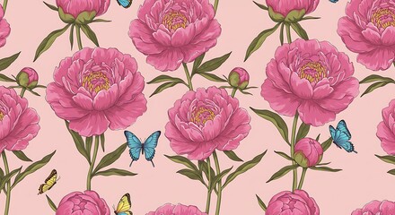  Blush Bloom & Flutter AI Generated