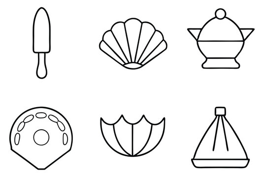 Es Teler Line Art Creative Design for Delicious Illustration 