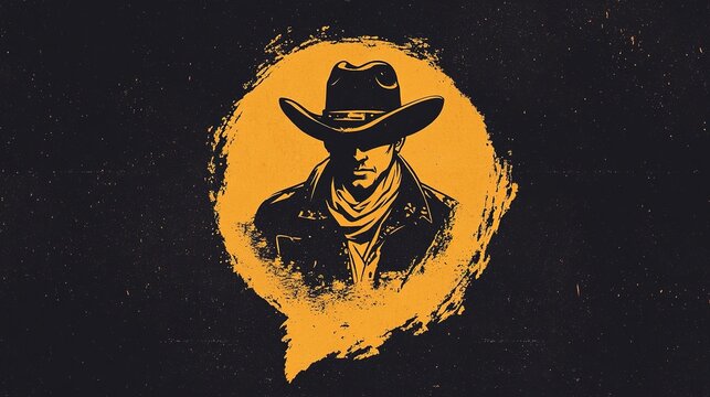 A western-themed logo design, minimal yet impactful.