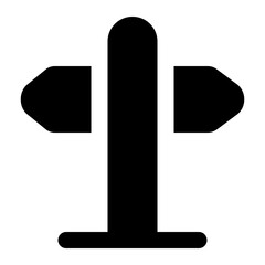 sign post icon for illustration