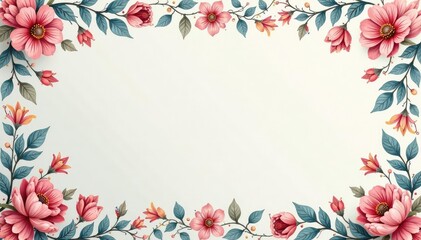 Wall Mural - delicate paisley floral pattern, soft pastel shades, print, fabric