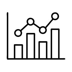 Poster - Business financial chart graph diagram infographic data analysis report line bar vector illustration  chars