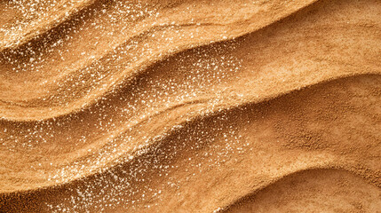 Poster - Textured Desert Sand with Subtle Sparkle and Undulating Patterns