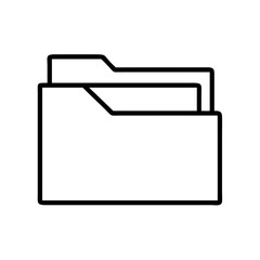 Poster - Folder file document icon vector illustration for storage and organization of data and information