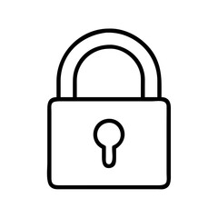 Poster - padlock security icon vector illustration for lock safety and protection symbol for privacy and acce