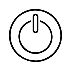 Poster - Power button icon vector illustration simple design for on off switch symbol and user interface element