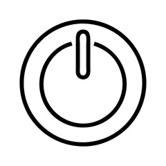 Fototapete - Power button icon vector illustration symbol for on off switch control start shutdown interface 