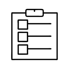 Poster - Checklist icon vector illustration symbol for task management and project planning on white background