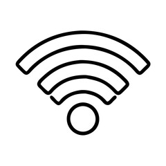 Poster - Wifi signal icon wireless connection symbol internet access point network technology vector illustration
