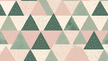 Poster - Abstract Triangle Pattern with Soft Colors and Subtle Texture Design