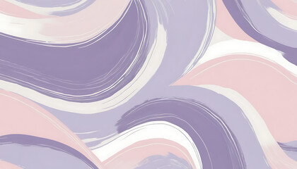 Fototapete - Abstract Pastel Swirl Pattern with Brush Strokes Gentle Hues