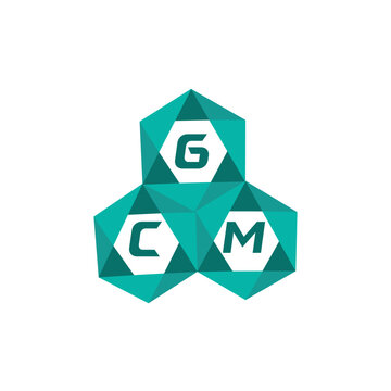 GCM creative minimalist letter logo. GCM unique vector initials alphabet letter logo design