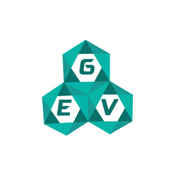 GEV creative minimalist letter logo. GEV unique vector initials alphabet letter logo design