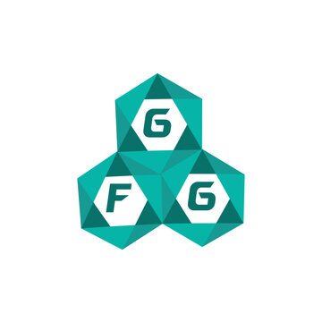 GFG creative minimalist letter logo. GFG unique vector initials alphabet letter logo design